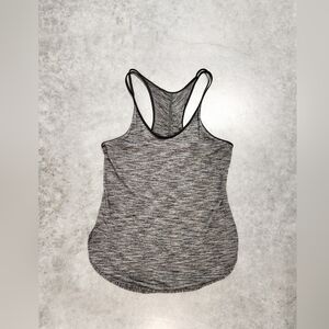 Lululemon Athletica Black and Gray Racerback Tank Top